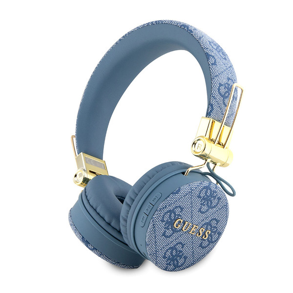 Guess   Bt Headphone Sound 4g Pu Leather Wıth Metal Logo   Blue GUBH704GEMB