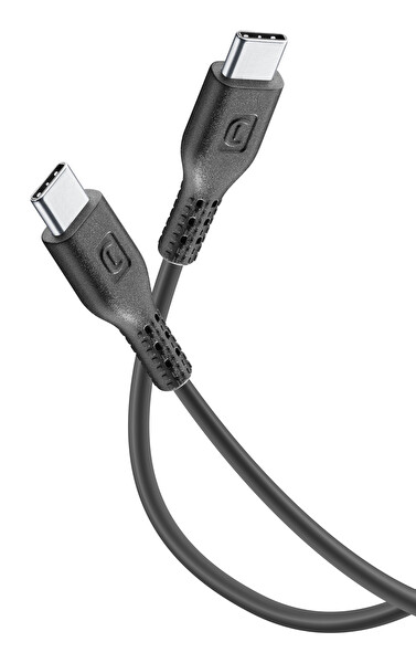 Cellularline 120 CM USB-C to USB-C Siyah Data Kablosu USBDATACUSBC-CK