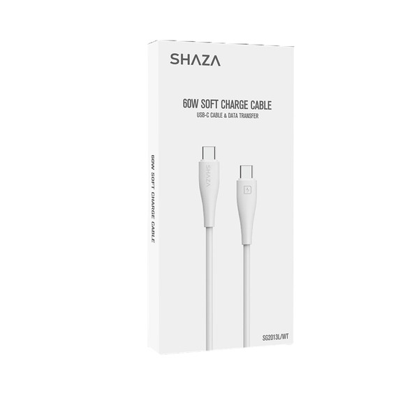 Shaza Type-C - Type-C 60W Soft Şarj ve Veri Kablosu