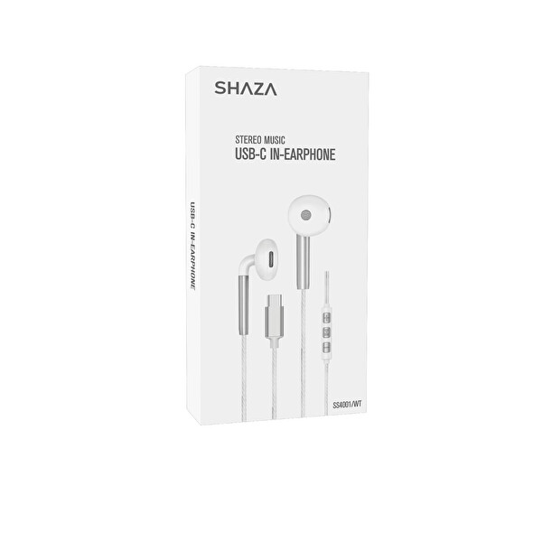 Shaza Type C Kablolu Kulaklık Beyaz