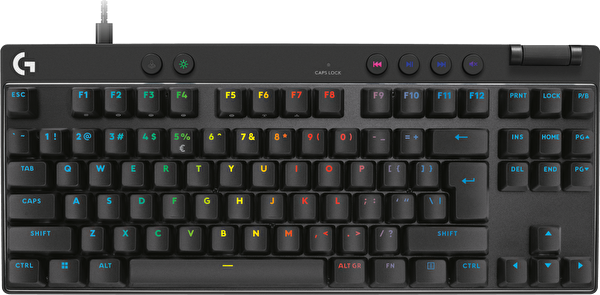 Logitech G Pro X Tkl Rapid Kablolu Oyuncu Klavyesi Us Layout Analog Siyah 920-013233