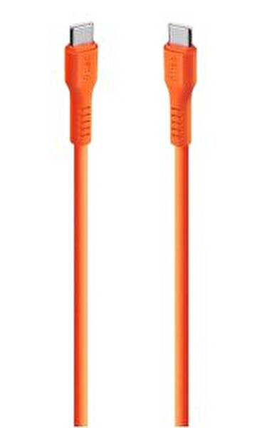 Ttec 2DK59NT USB-C USB-C 120CM 60W PD/QC Neon Turuncu Hızlı Şarj/Data Kablosu