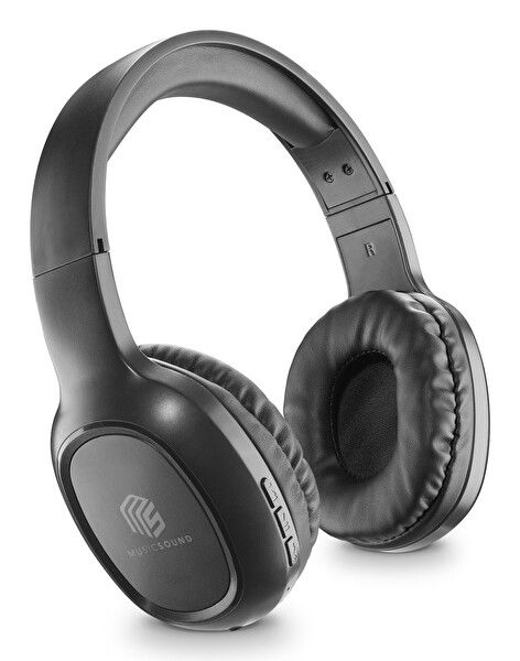 Music Sound Basic Kulak Üstü Kablosuz Siyah Kulaklık 