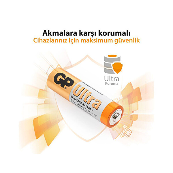 GP Ultra AA Alkalin 2 Li Kalem Pil