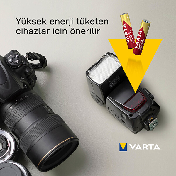 Varta Maxi-Tech 4703 Alkalin İnce Kalem Pil