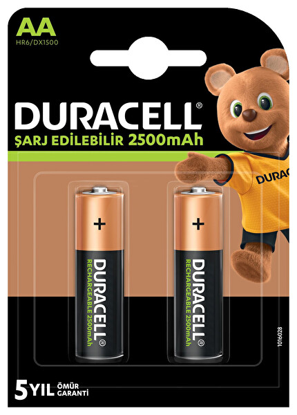 Duracell AA 1950 mAh-2BCD / 2400 mAh Şarj Edilebilir Pil