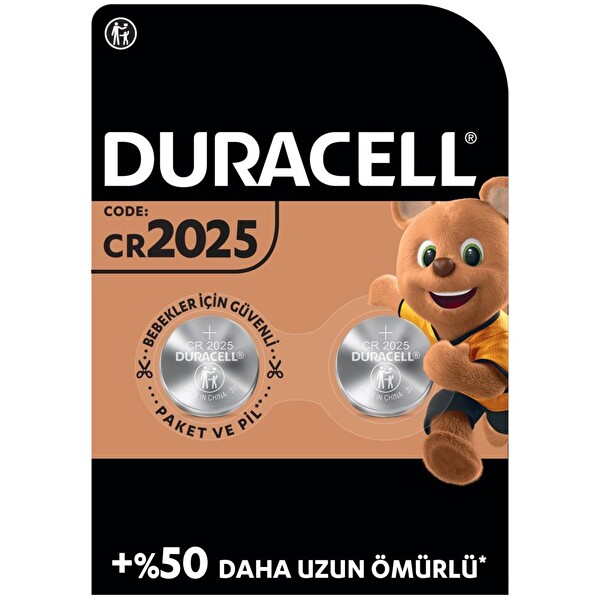 Duracell 2025 2 li 3Volt Düğme Pil