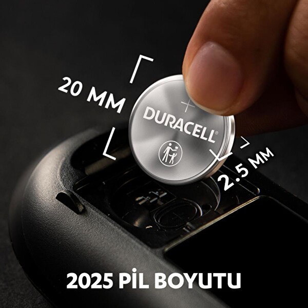 Duracell 2025 2 li 3Volt Düğme Pil