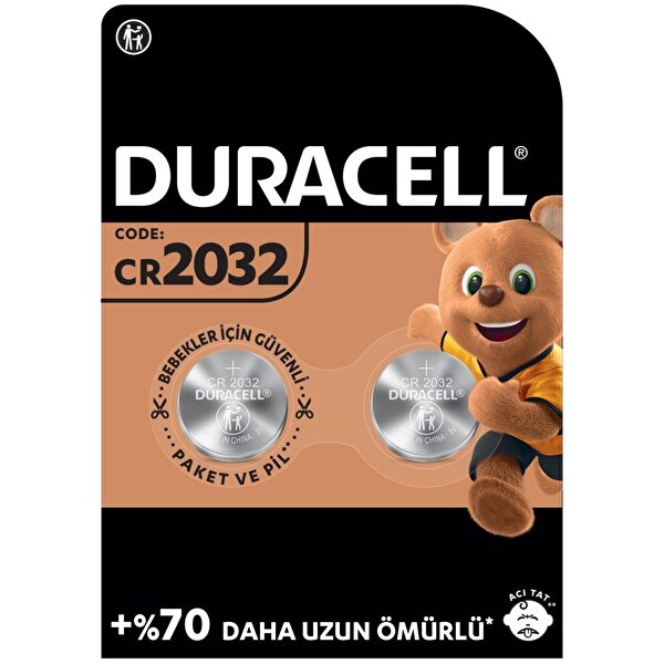Duracell Duracell 2032 2 Li 3 Volt Düğme Pil