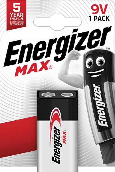 Energizer Max 1’li 9V Pil