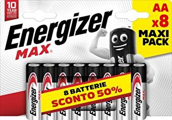 Energizer Max Kalın Kalem 8’li Alkalin Kalem Pil