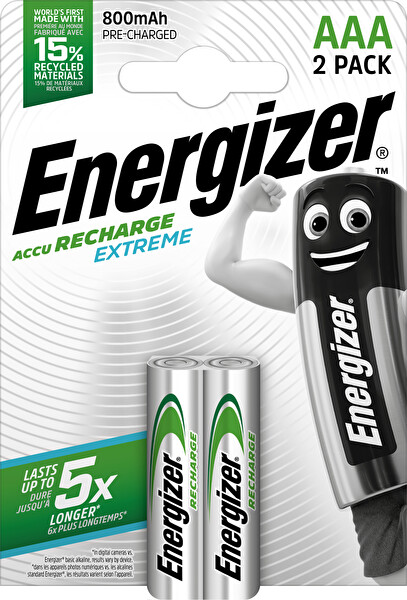 Energizer Extreme Rech İnce Kalem 2’li Alkalin Kalem Pil