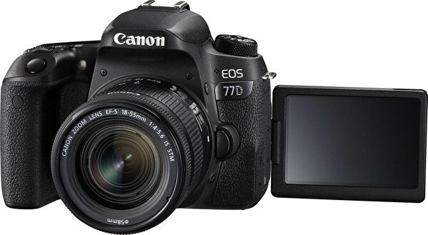 Canon EOS 77D 18-55 IS STM Siyah Dijital Fotoğraf Makinesi