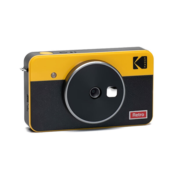 Kodak - Mini 2 Retro Siyah Taşınabilir Fotoğraf Yazıcısı - Siyah