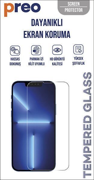 Preo Preo Samsung Galaxy A13 T.Glass Dayanıklı Ekran Koruma