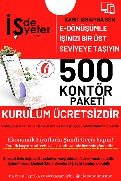 ESD-E-Kontör-500 Kontör Paketi