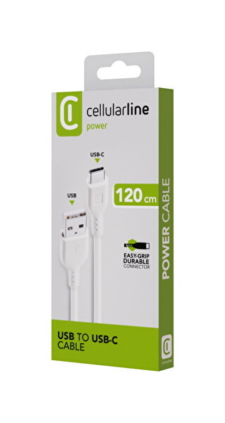 Cellular Line Beyaz USB-C Data Kablosu