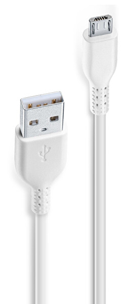 Cellular Line Beyaz Micro USB Data Kablosu 2