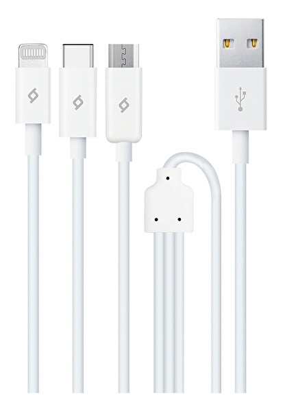 Ttec Trıo Şarj Kablosu Type-C Lıghtnıng Micro Usb Kablo