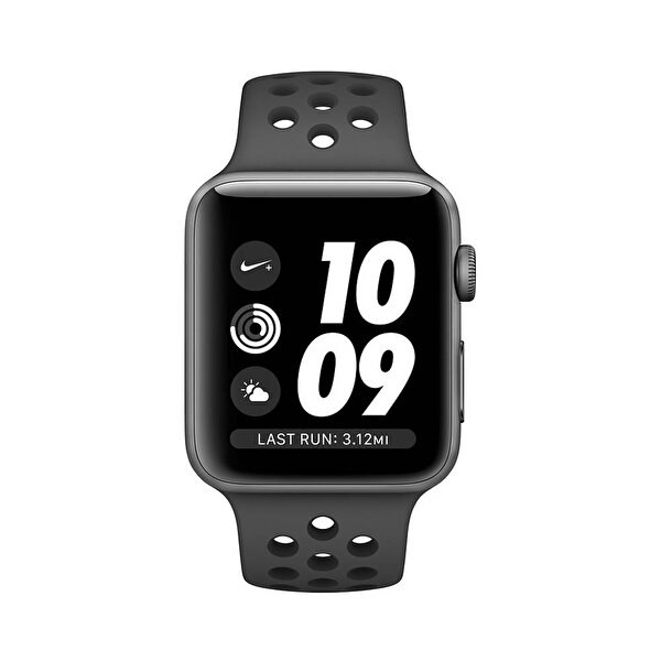 Apple Watch Nike+ S3 42mm Space Grey Alüminyum Kasa ve Antrasit Siyah