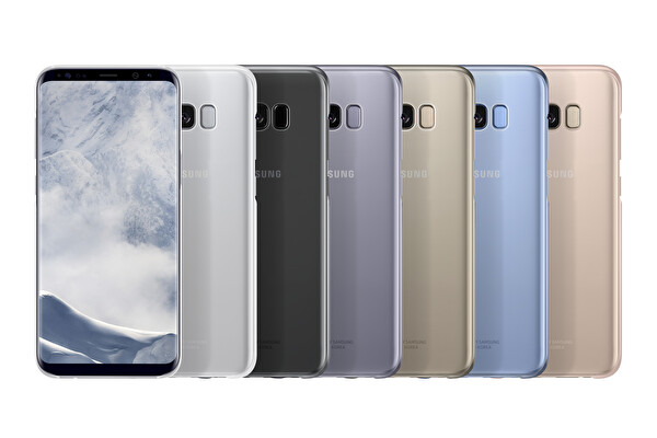 SAMSUNG S8 PLUS ŞEFFAF KILIF GOLD