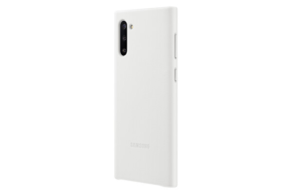 Samsung Galaxy Note 10 Deri Kılıf - Beyaz