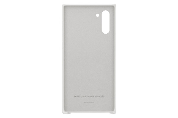 Samsung Galaxy Note 10 Deri Kılıf - Beyaz