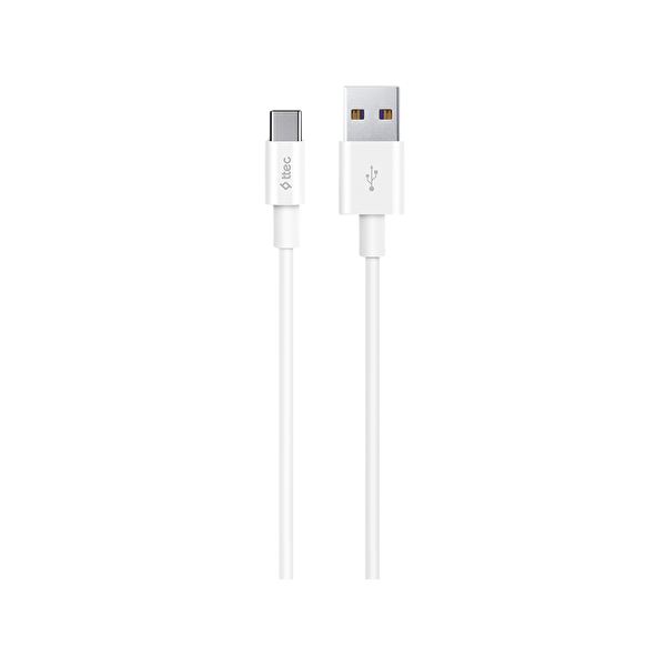 Ttec Type-C Usb 2.0 5A Huawei Supercharge Uyumlu Süper Hızlı Şarj Kablosu Uyumlu Beyaz