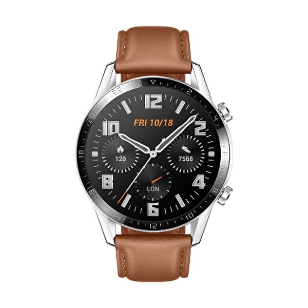 Huawei Watch GT2 Deri Latona B19V Akıllı Saat Kahverengi 
