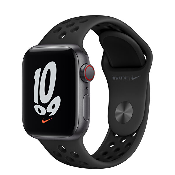 Apple Watch Nike SE GPS + Cellular 40MM Uzay Grisi Alüminyum Kasa Antrasit/Siyah Nike Spor Kordon
