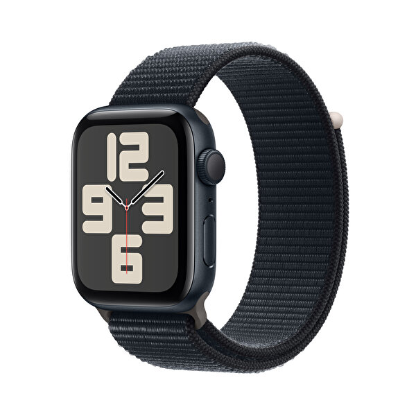 Apple Apple Watch Se Gps 44mm Gece Yarısı Alüminyum Kasa ve Gece Yarısı Sport Loop
