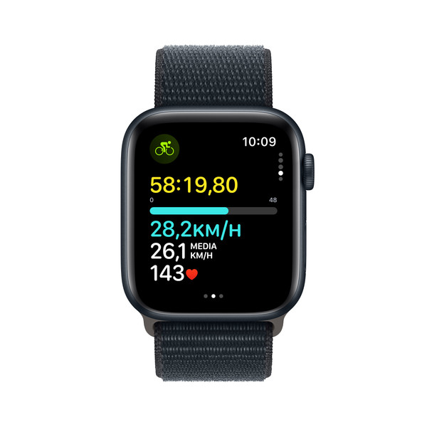 Apple Watch Se Gps 44mm Gece Yarısı Alüminyum Kasa ve Gece Yarısı Sport Loop