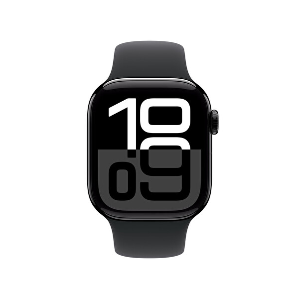 Apple Watch Series 10 GPS 42mm Simsiyah Alüminyum Kasa ve Siyah Spor Kordon - S/M
