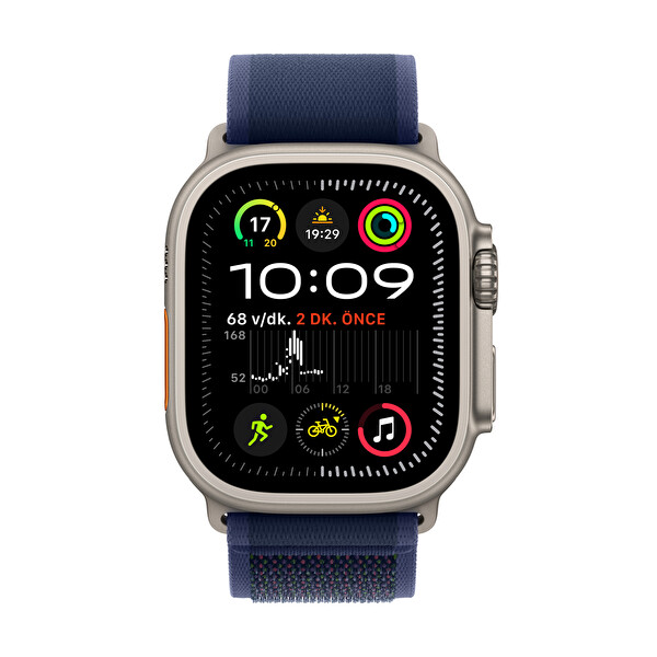 Apple Watch Ultra 2 GPS + Cellular 49mm Natürel Titanyum Kasa ve Mavi Trail Loop - M/L