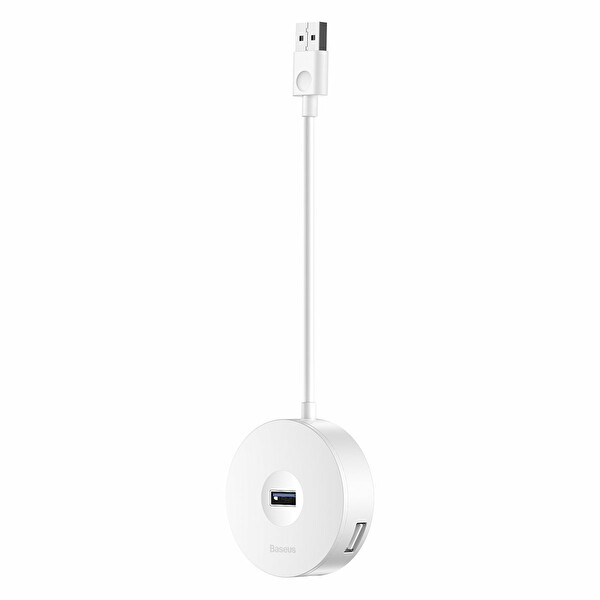 Baseus CAHUB-F02 Round Box Hub Adaptör Beyaz