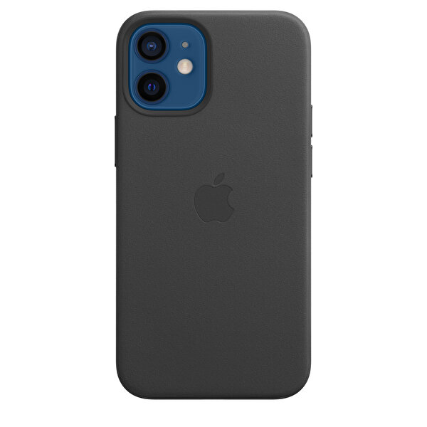 Apple Apple MHKA3ZM/A iPhone 12 Mini Uyumlu MagSafe Özellikli Deri Kılıf Siyah