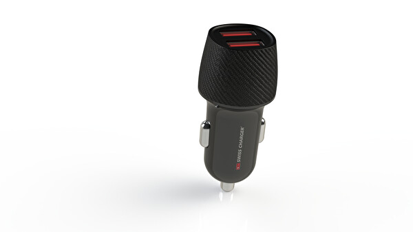Swiss Charger SCH-50027 17W Usb 2 Çıkışlı Hızlı Araç Şarj