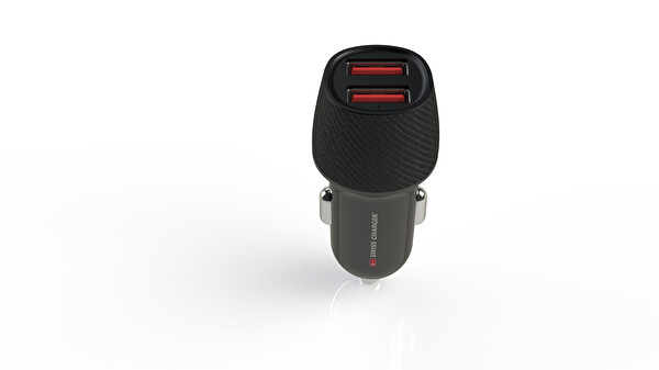 Swiss Charger SCH-50027 17W Usb 2 Çıkışlı Hızlı Araç Şarj