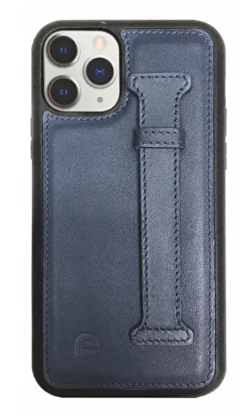 Elae EL.CFG 11PM KMAV iPhone 11 Pro Max Standlı Deri Kılıf Mavi