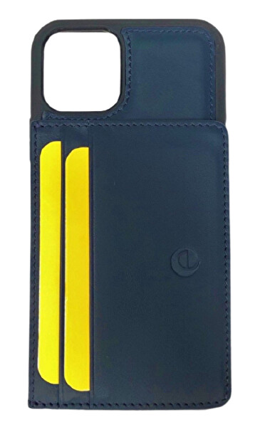 Elae EL.CSW 11PM KMAV iPhone 11 Pro Max Slim Wallet Deri Kılıf Mavi