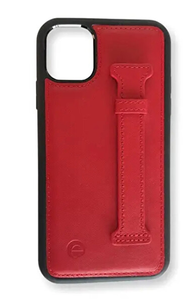 Elae EL.CFG 11P KMZ iPhone 11 Pro Standlı Deri Kılıf Kırmızı