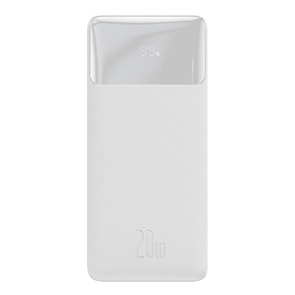 Baseus Bipow 30.000 mAh Digital Display Powerbank 20W-Beyaz