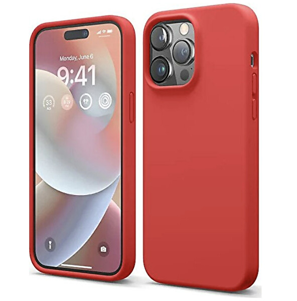 Preo iPhone 14 Pro Max Nano Kırmızı Telefon Kılıfı