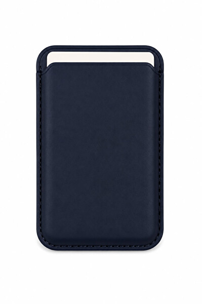 Preo iPhone İçin MagSafe Özellikli Lacivert Cüzdan