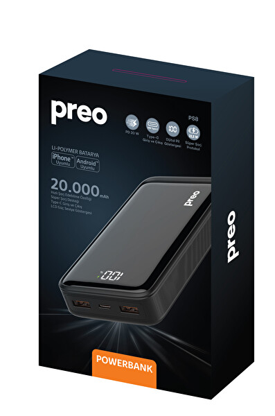 Preo PS8 20.000mah PD Powerbank