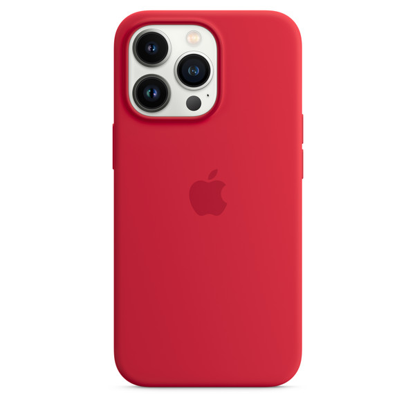 Apple iPhone 13 Pro Uyumlu MagSafe Özellikli Silikon Kılıf Product Red MM2L3ZM/A