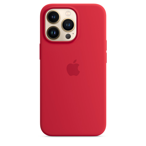 Apple iPhone 13 Pro Uyumlu MagSafe Özellikli Silikon Kılıf Product Red MM2L3ZM/A