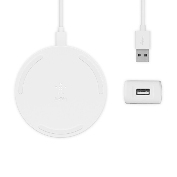 Belkin 10W Hızlı Kablosuz Beyaz Şarj Cihazı