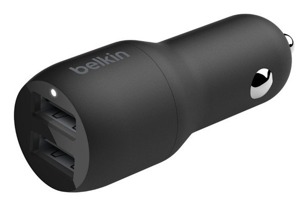 Belkin 24W Hızlı Araç Şarj Cihazı 2 Port USB Siyah