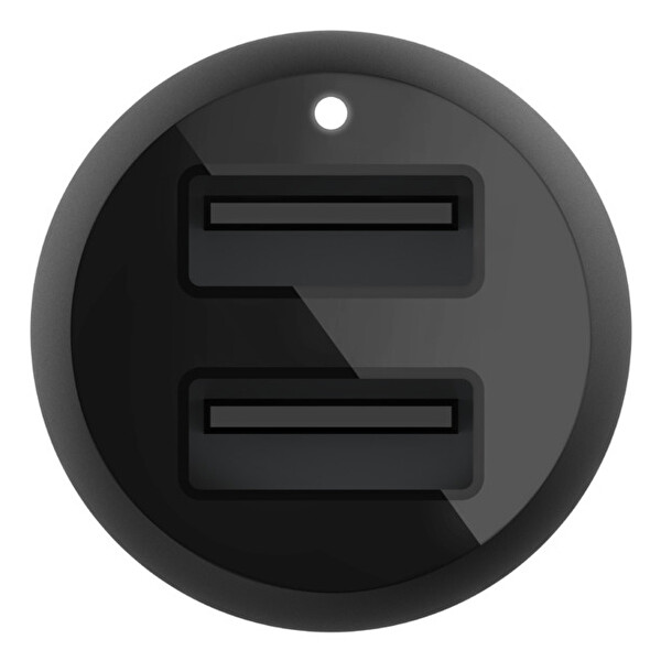 Belkin 24W Hızlı Araç Şarj Cihazı 2 Port USB Siyah